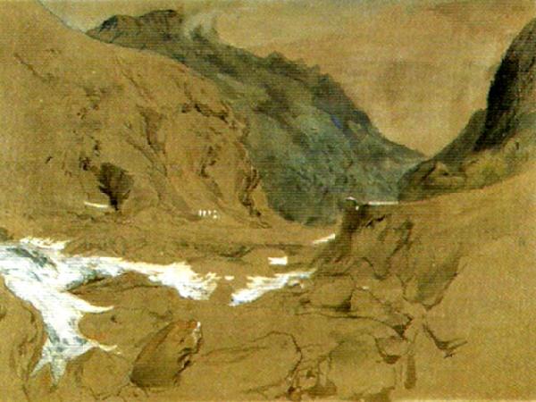 John Ruskin the pass of faido on the st gotthard China oil painting art